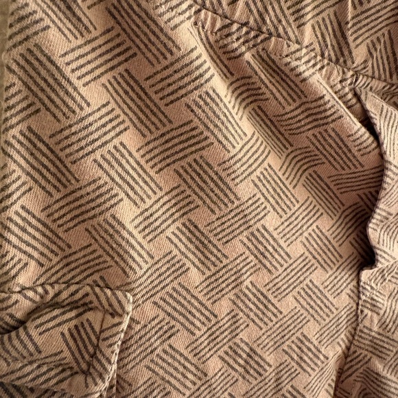 Kate Quinn Brown/Light Tan Geometric Basket Weave Cargo Pocket Pants 2T - Picture 2 of 3